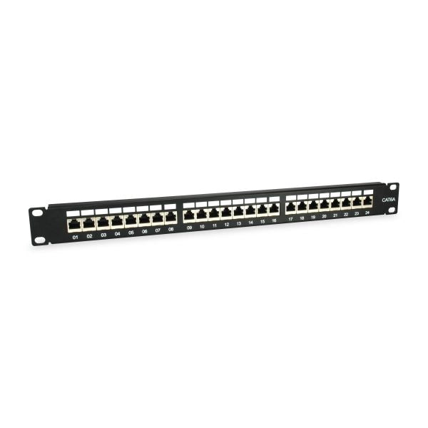 Patch panel nero schermato 1u  equip 326625 24 porte cat.6a -19-ean:4015867207642