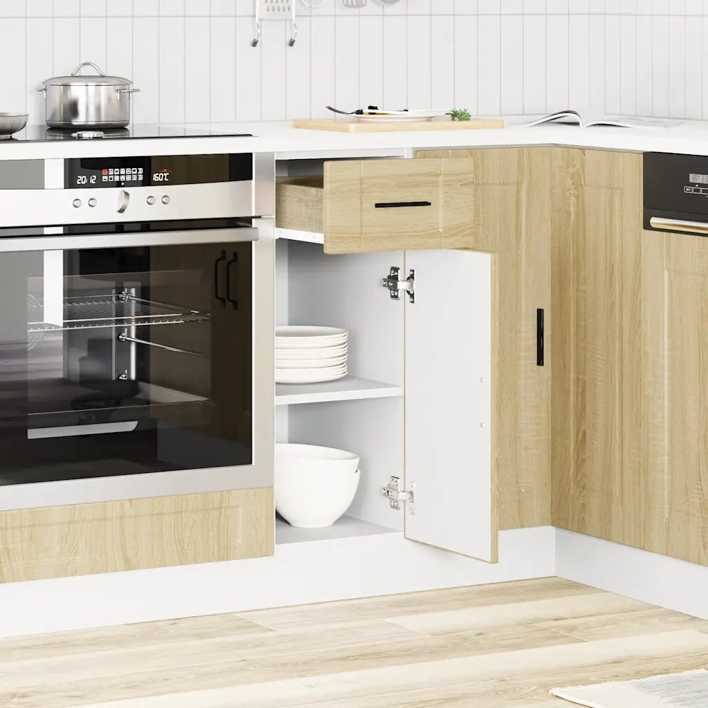 Base da Cucina-Mobile Base da Cucina Porto Rovere Sonoma in Legno Multistrato 479235