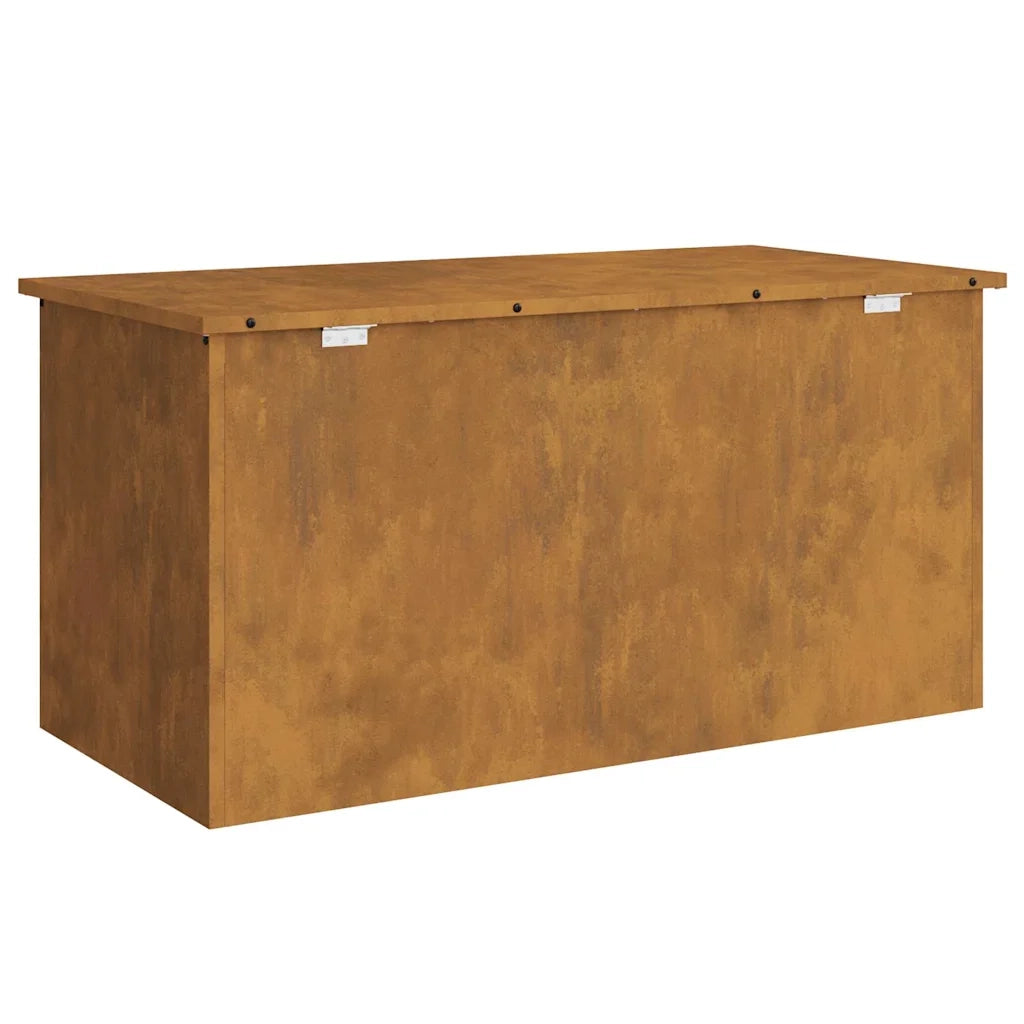vidaXL Scatola di Stoccaggio Esterno Marrone 100 x 50.5 x 50 cm