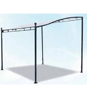 Gazebo Pergola Ferro 3X2Xh2,5 Copertura 180G/M Bianco - Biacchi Ettore
