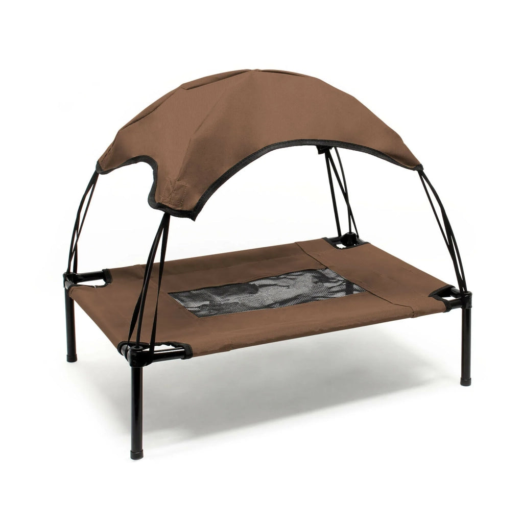 Sdraio per cani marrone 76 cm 20 kg max letto rialzato protezione solare M relax 16_0000530