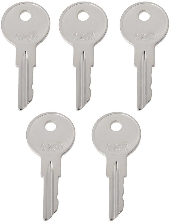 Chiave di accesso Master per Ontsteking - 5 pezzi - Precisamente compatibile - Metallo duraturo - Compatibile con Crown - Codici di riferimento C250/089216-001/170151-001 - Chiave per gru