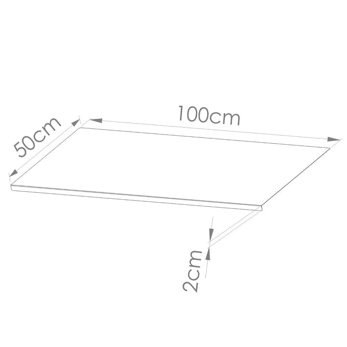 Tagliere Spianatoia per Alimenti Professionale 100x50 AISI 304