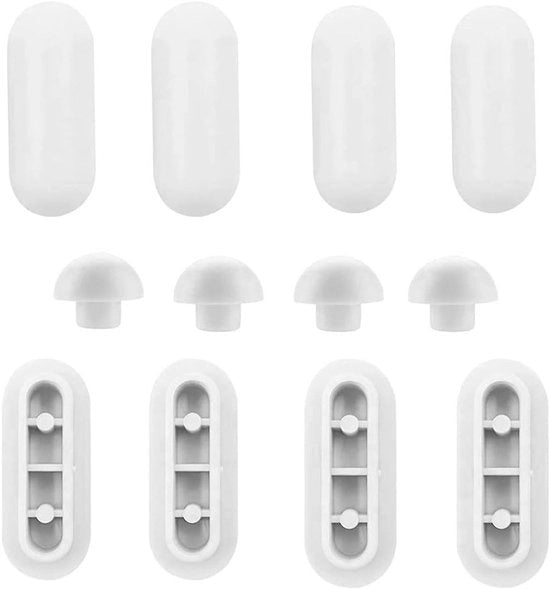 Kit di Protezione per WC, 12 pezzi, Gomma Termoindurente, Kit di Protezione Universale per WC, Duraturo e Facile da Installare