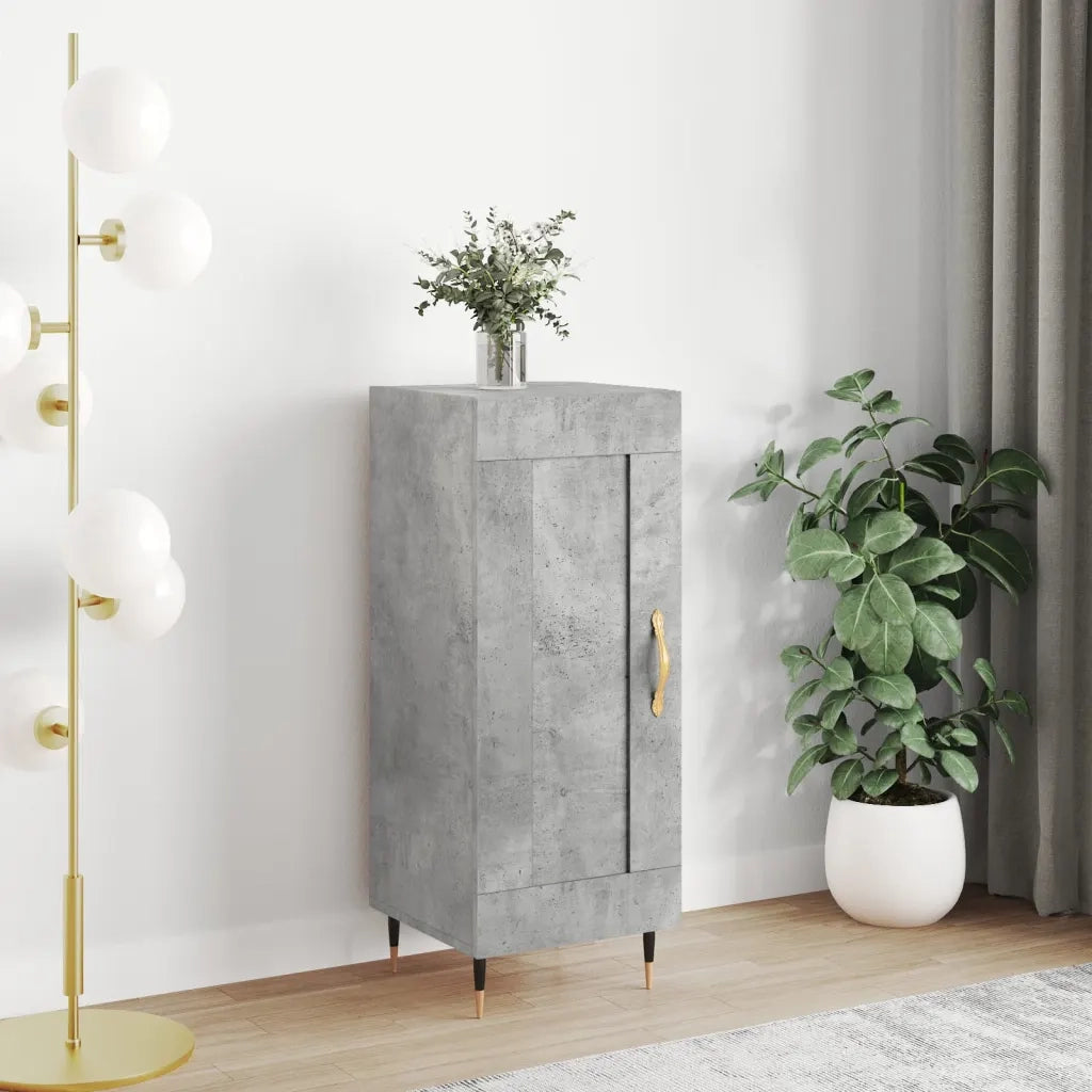 Credenza | Madia | Buffet da pranzo | Armadio da pranzo Grigio Cemento 34,5x34x90 cm in Legno Multistrato
