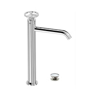 Miscelatore alto lavabo con scarico click-clack e troppo pieno - serie Chrono