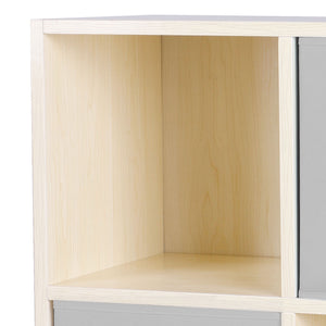 Melphy - mobiletto multiuso con vani a giorno e cassetti - 2 vani + 2 cassetti