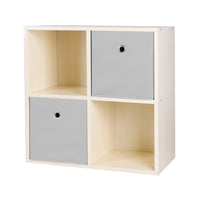 Melphy - mobiletto multiuso con vani a giorno e cassetti - 2 vani + 2 cassetti