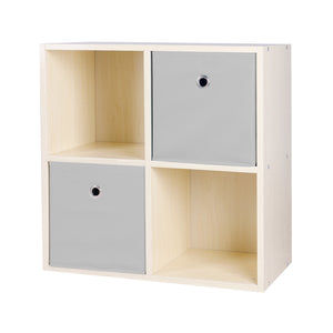 Melphy - mobiletto multiuso con vani a giorno e cassetti - 2 vani + 2 cassetti