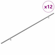 Maniglia per Armadio 12 pz Argento 800 mm Acciaio inossidabile CFW1155620