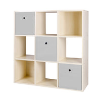 Melphy - mobiletto multiuso con vani a giorno e cassetti - 6 vani + 2 cassetti