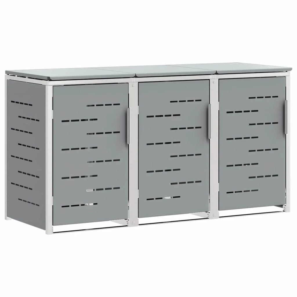 Stoccaggio contenitore a ruote Acciaio Inox Grigio 3422244