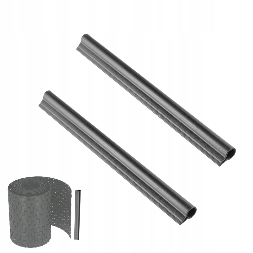 Clip KADAX da 19 cm per nastro per recinzione, ganci per nastro per recinzione, grigi, 2 pezzi