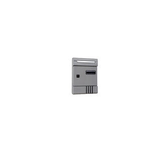 C CASSETTA POSTALE CONDOMI SILV 9006 20.5X6.5X29CM