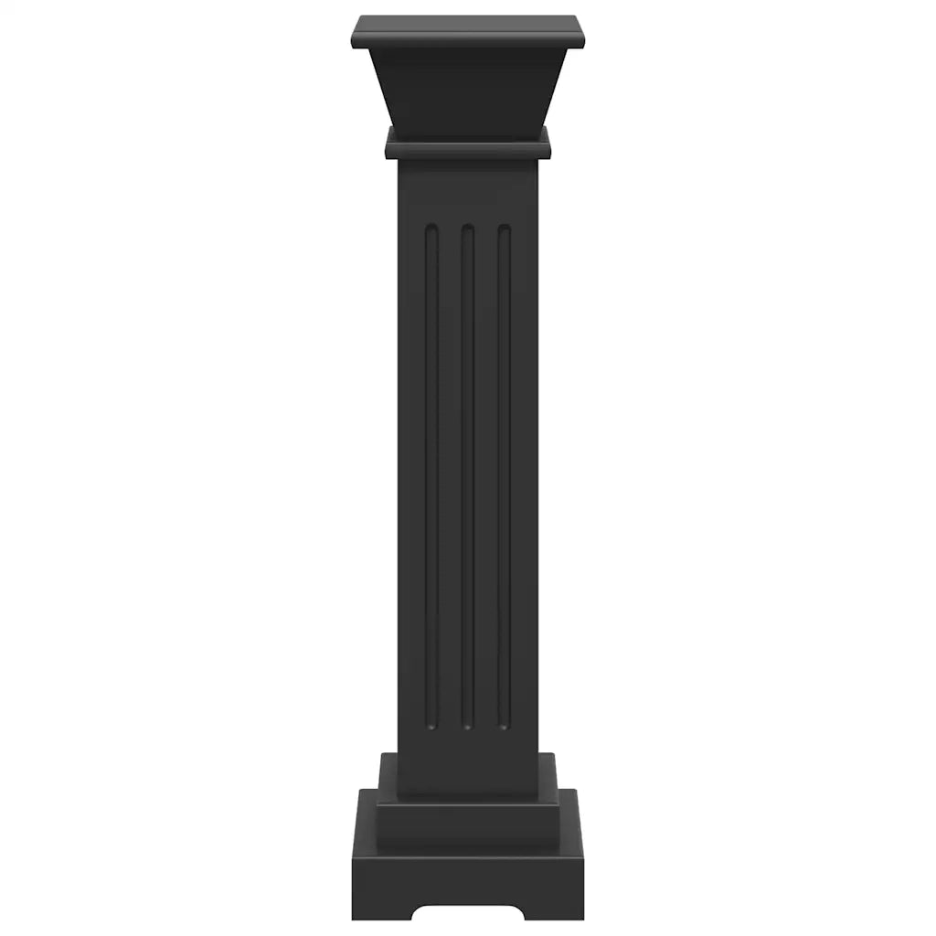 Piedistallo per Piante Quadrato Classico Nero 17x17x66 cm MDF cod mxl 66737