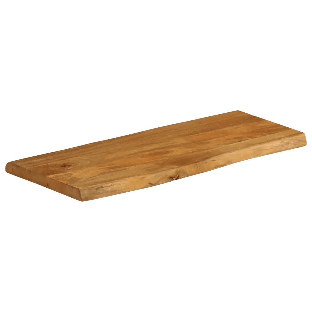 Piano Tavolo 100x40x3,8 cm Bordi Vivi in Legno Massello Mango 370780