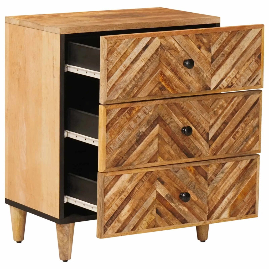 Comodino Marrone 50 x 33 x 60 cm Legno di mango massello
