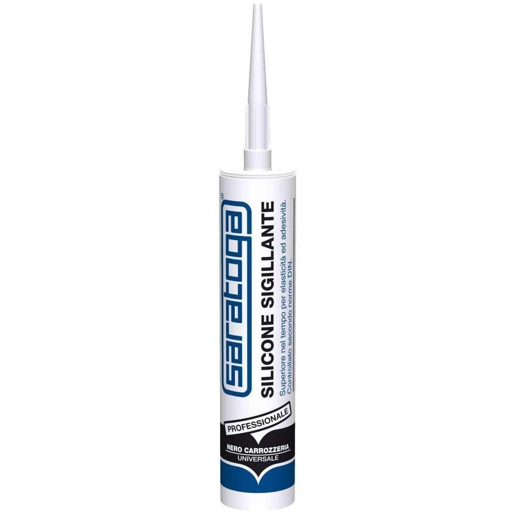 Saratoga 280gr silicone sigillante nero altamente elastico speciale per carrozzeria