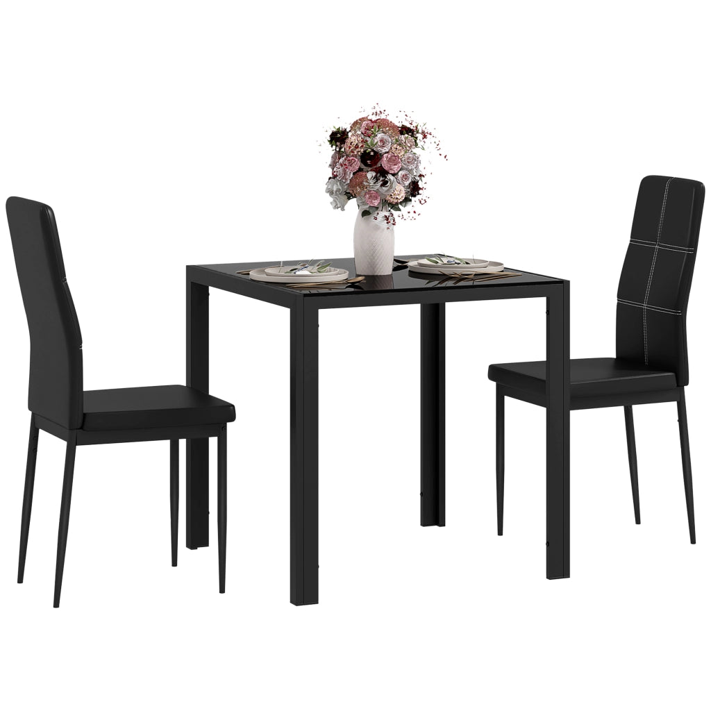 Tavolo da pranzo con sedie Set ¨C zephmum ¨C Nero