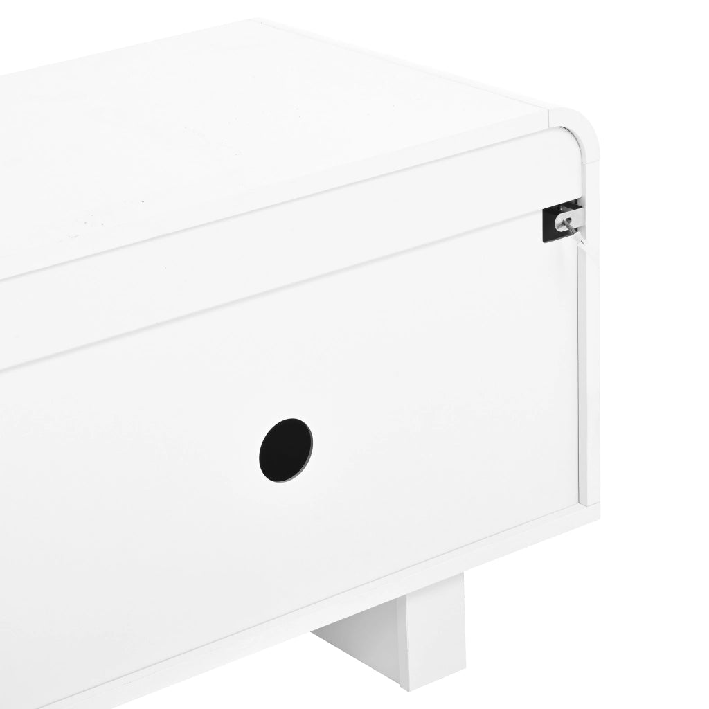 MOBILE TV 180x40x46 cm Bianco MDF e pannello truciolare