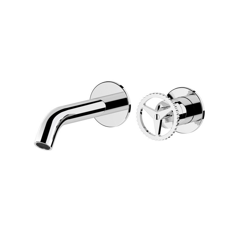 Miscelatore a incasso lavabo, su due piastre tonde bocca 17 cm - serie Chrono