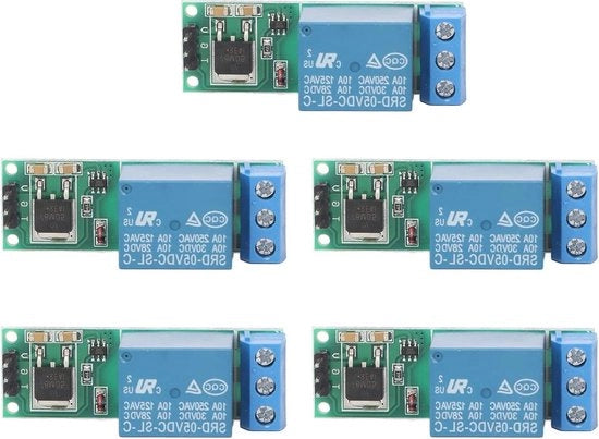 Modulo di commutazione pulsata multifunzionale compatta - stabilità - DC 6-24 V - 1 canale - modulo di relè autosaldabile - elettronica automatica - uso domestico