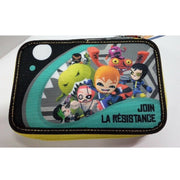 Trade Shop - Astuccio Scuola 3 Zip Join La Resistance Mutant Busters Completo Giotto Frixion -