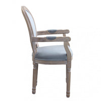 Poltrona Constance in Velluto Grigio 55x46x96 h cm in Velluto Grigio