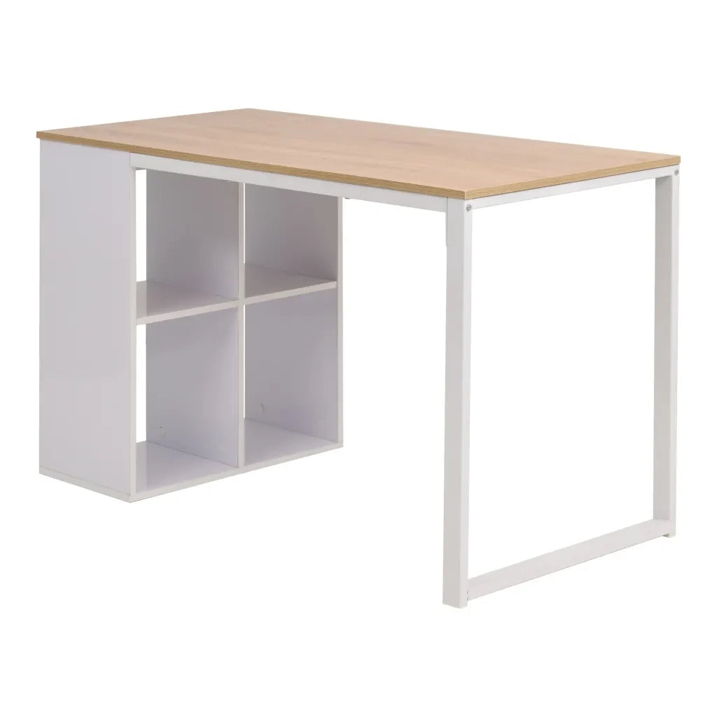 Scrivania | Tavolo da Ufficio 120x60x75 cm Rovere e Bianco