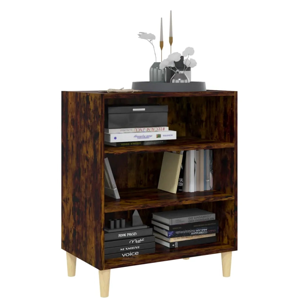 Credenza Rovere Fumo 57x35x70 cm in Truciolato 813188