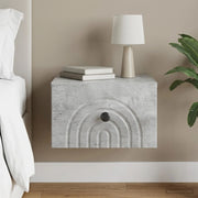 Mobiletto da notte a muro Grigio Cemento 33 x 34,5 x 20 cm 898091