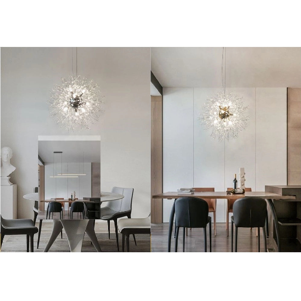 Trade Shop - Lampadario Moderno Plafoniera Fuochi D'artificio Lampada A Sospensione G9 Lp-32 -