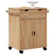 Carrello da Cucina OTTA 59x45x80 cm in Legno Massello di Pino 4013464