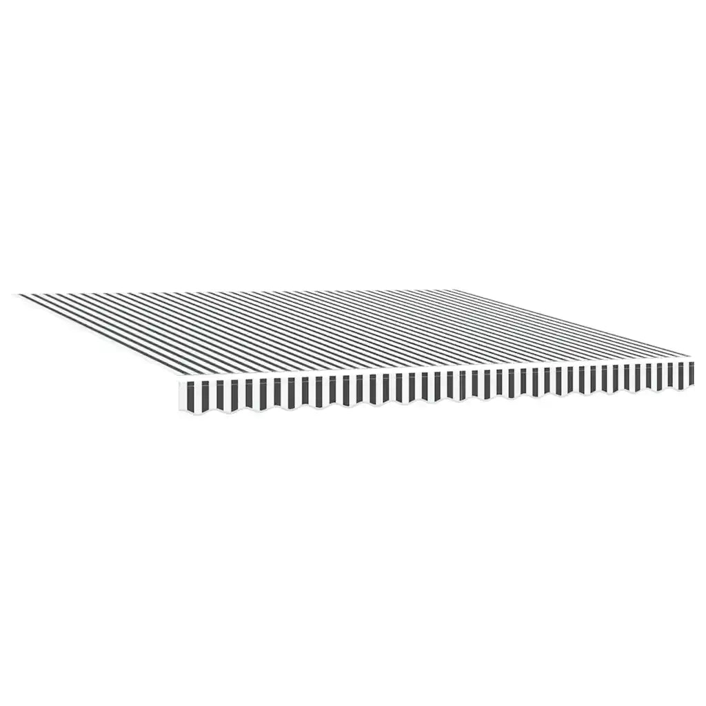 Tenda Retrattile Antracite e Bianca 4x3 m Tessuto e Alluminio 3216130