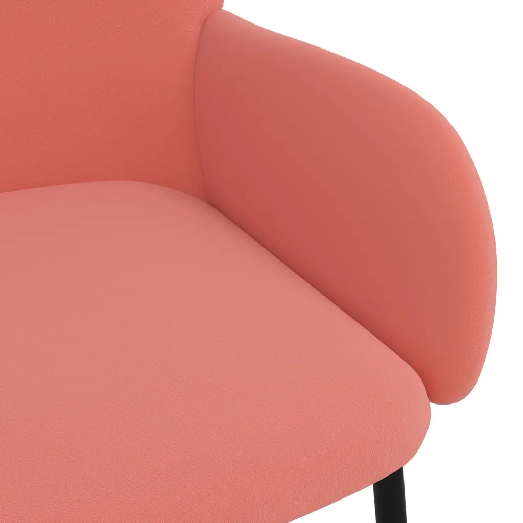 Sedie da Pranzo 2 pz Rosa in Velluto cod mxl 16112