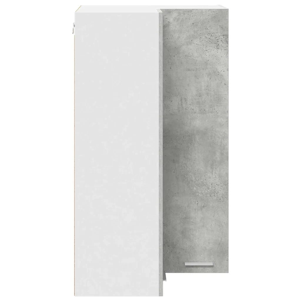 Armadio pensile Grigio Cemento e Bianco 57 x 57 x 100 cm