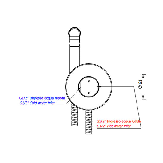 Miscelatore incasso per shut-off - serie Chrono