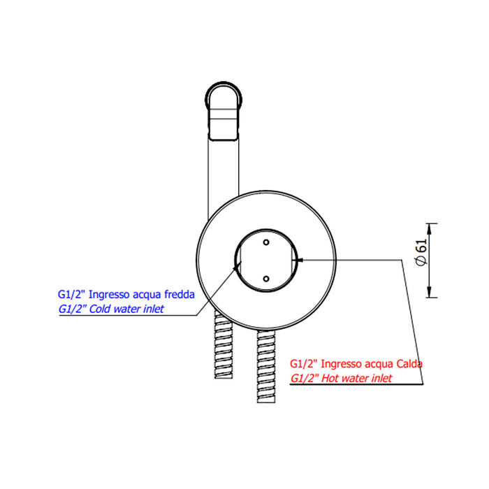 Miscelatore incasso per shut-off - serie Chrono