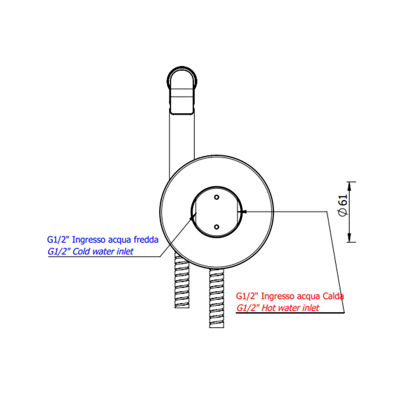 Miscelatore incasso per shut-off - serie Chrono
