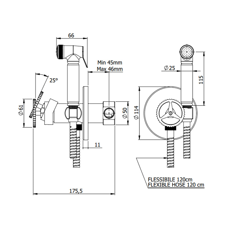 Miscelatore incasso per shut-off - serie Chrono