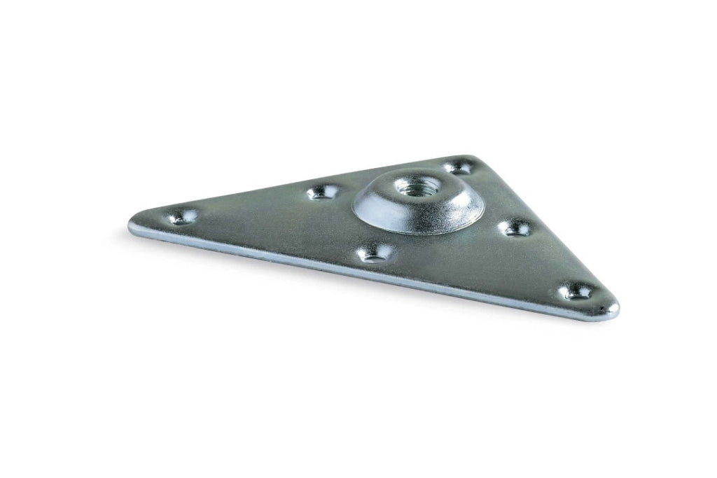 Piastra Per Gambe Tavolo M10 Triangolari Set 5 Pezzi - Masidef