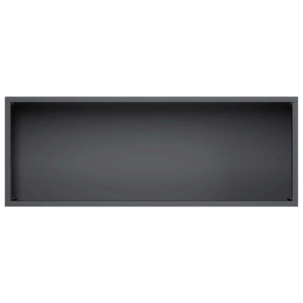 Vaso da giardino Nero 80 x 30 x 49 cm Acciaio laminato a freddo 8005834