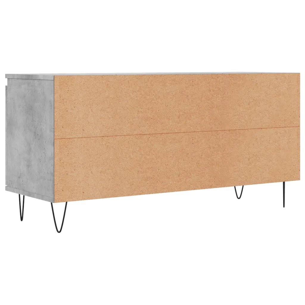 Mobile Porta TV-Mobile per TV-Credenza TV Grigio Cemento 104x35x50cm in Legno Multistrato 892352