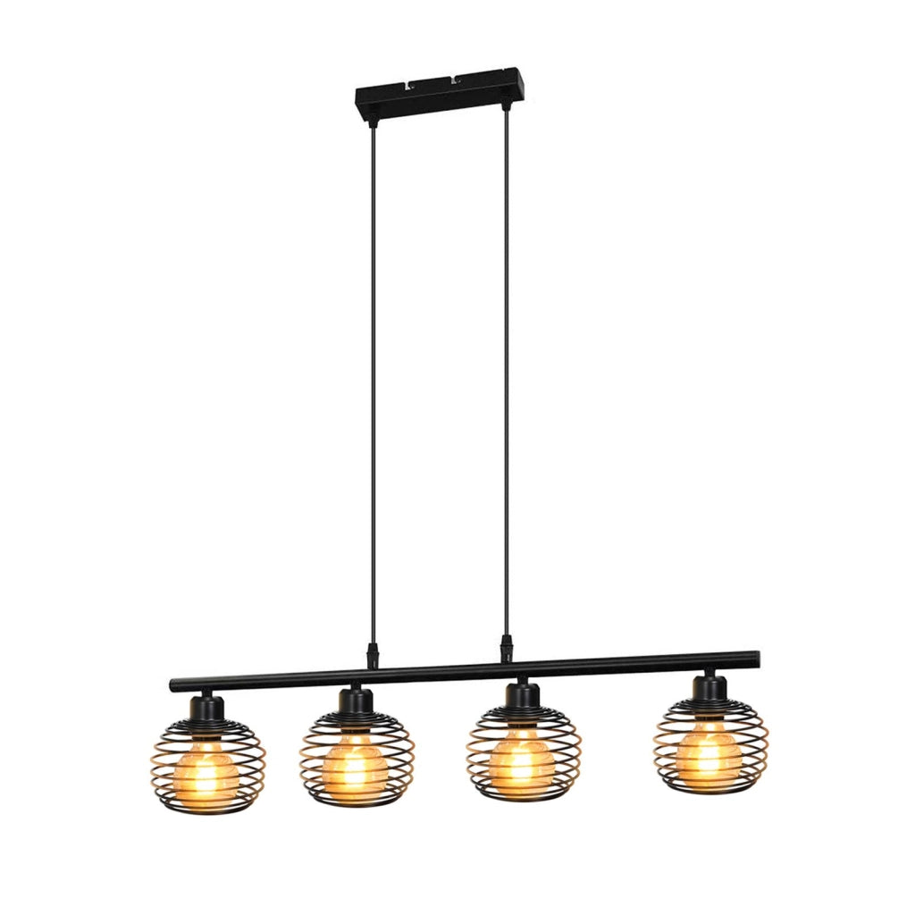 Lampadario ristorante ZMH a LED Lampadario E27 Lampadario retr¨° in ferro Lampadario vintage 120 cm