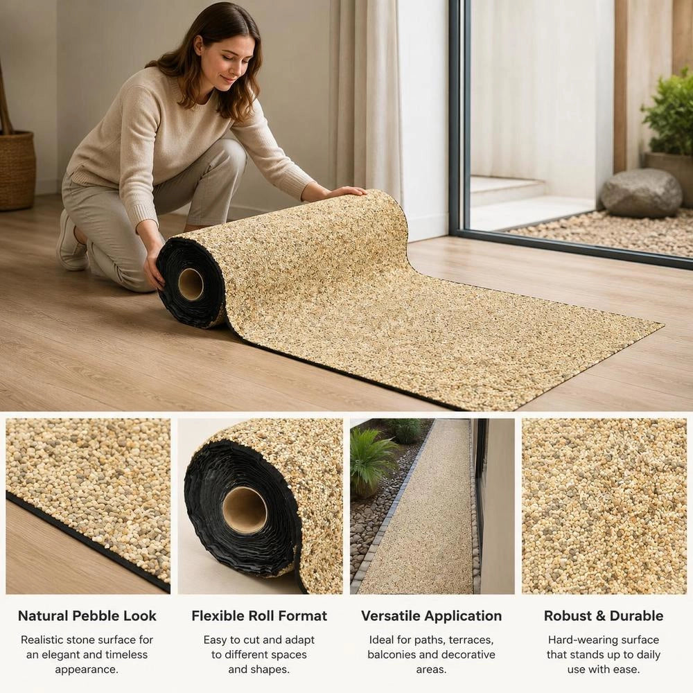 Stone Foil Natural Sand 250x60 Cm