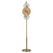 Lampada da Terra VKH918, Marrone, Vetro, 30x30x164 cm