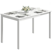 Tavolo da pranzo allungabile ¨C zephmum ¨C Bianco, per 4-6 persone, 80-120 cm