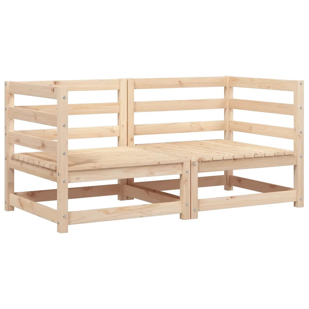 Divani Angolari da Giardino 2pz 70x70x67cm Legno Massello Pinocod mxl 110284