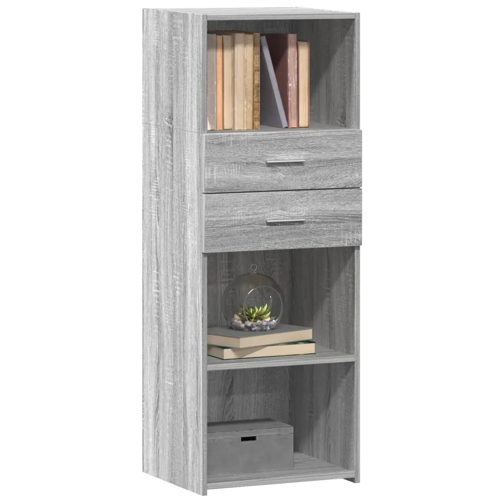 Credenza Grigio Sonoma 45x42,5x124 cm in Legno Multistrato 846171