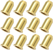 Ferrule per chitarra elettrica - 12 pezzi - per costruzione chitarra - parte in oro